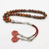 Red Malachite tasbih 33prayer beads Special Rosary Muslim Accessories