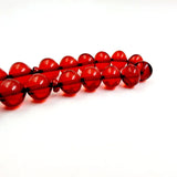 Red Muslim Tasbih Bracelet 33 Beads Islamic Rosary Gift Tassel