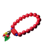 10mm Cinnabar Bead Bracelet for Women