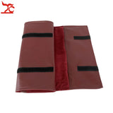 Red PU Necklace Jewelry Storage Travel Roll Bag Beads Chain Organizer