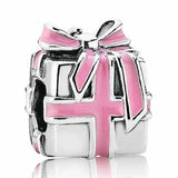 Enamel Sparkling Santa 925 Silver Bead for Bracelet