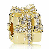 Enamel Sparkling Santa 925 Silver Bead for Bracelet