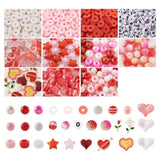 Valentines Beads Kit with Clay, Acrylic, and Enamel Charms