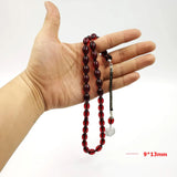 Red Resin Tasbih Muslim bracelet 33 bead rosary Red Bracelets Beads Tarbons