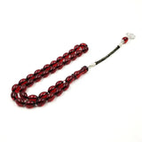 Red Resin Tasbih Muslim bracelet 33 bead rosary Red Bracelets Beads Tarbons