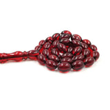 Red Resin Tasbih Muslim bracelet 33 bead rosary Red Bracelets Beads Tarbons