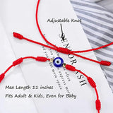 7 Knot Protection Zodiac Bracelet Evil Eye Good Luck String Charm