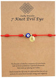 7 Knot Protection Zodiac Bracelet Evil Eye Good Luck String Charm