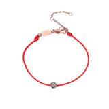 Red Zircon Bracelet for Women Girls Titanium Steel Classic Jewelry