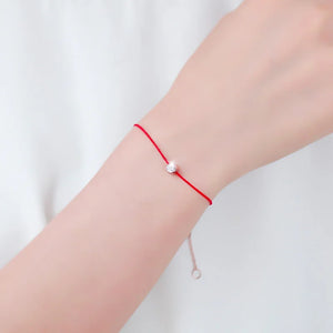 Red Zircon Bracelet for Women Girls Titanium Steel Classic Jewelry