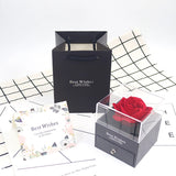 Red Rose Flower Jewelry Storage Box for Weddings