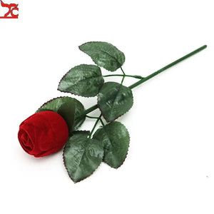 Red Rose Flower Ring Box Gift Creative Proposal Ring Box Jewelry Box Wedding