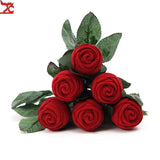 Red Rose Flower Ring Box Gift Creative Proposal Ring Box Jewelry Box Wedding