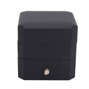 Red Rose Soft Flocking Jewelry Storage Case for Anniversary