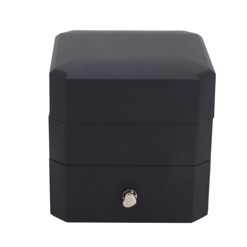Red Rose Soft Flocking Jewelry Storage Case for Anniversary
