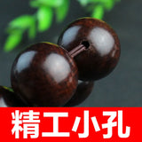 Red Rosewood Prayer Beads Bracelet Wooden Rosary Hand Jewelry