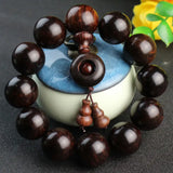 Red Rosewood Prayer Beads Bracelet Wooden Rosary Men's Women's Jewelry