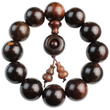 Red Rosewood Prayer Beads Bracelet Wooden Rosary Men's Women's Jewelry
