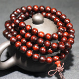 Red Sandalwood Prayer Beads Necklace