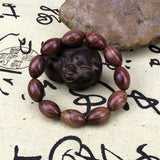 Red Sandalwood Willow Oval Bead Bracelet