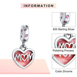 Red Series Pendant Charm Love Shoes Cherry Dangle Charms for Women