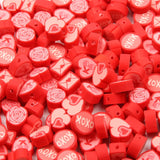 Red Polymer Clay Beads for Jewelry Making