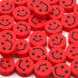 Red Polymer Clay Beads for Jewelry Making