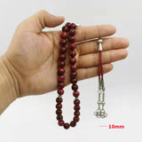 Red Sesame Stone Tasbih Muslim 33 66 99 Prayer Beads Arabia Bracelet Rosary