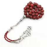 Red Sesame Stone Tasbih Muslim 33 66 99 Prayer Beads Arabia Bracelet Rosary