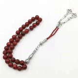 Red Sesame Stone Tasbih Muslim 33 66 99 Prayer Beads Arabia Bracelet Rosary