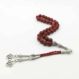 Red Sesame Stone Tasbih Muslim 33 66 99 Prayer Beads Arabia Bracelet Rosary