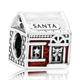 Sleighing Santa 925 Silver Charm for Bracelet