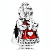Sleighing Santa 925 Silver Charm for Bracelet