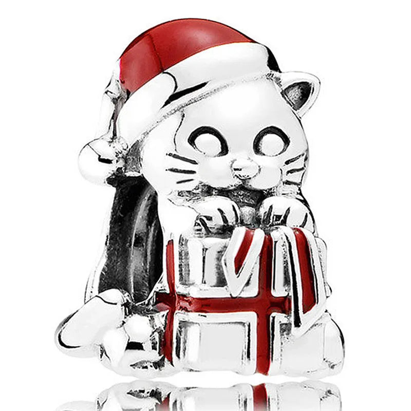 Sleighing Santa 925 Silver Charm for Bracelet