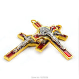 St Benedict Crucifix Alloy Cross Pendant