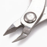 Red Stainless Steel DIY Jewelry Pliers Side Cutting Pliers 8.3x6.8x1.2cm