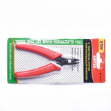Red Stainless Steel DIY Jewelry Pliers Side Cutting Pliers 8.3x6.8x1.2cm