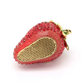 Red Strawberry Trinket Box Jewelry Organizer Vintage Style