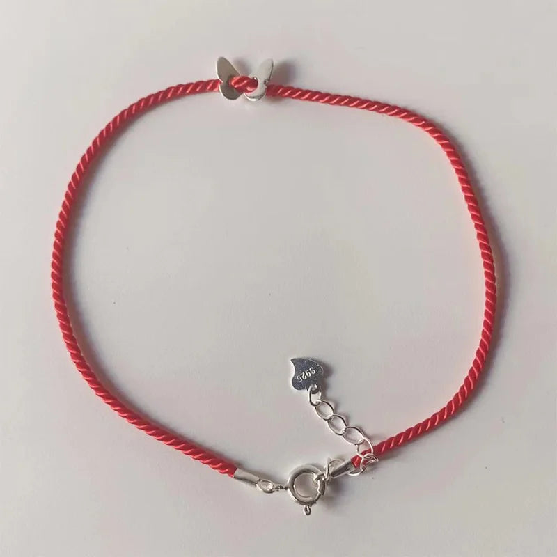 925 Silver Butterfly Anklet Bracelet Women's Leg Chain Jewelry