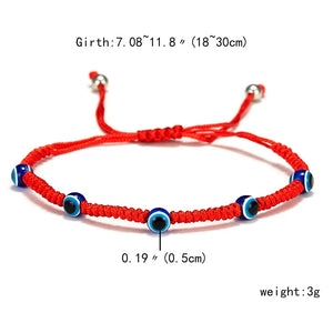 Red String Lucky Bracelet Evil Eye Bangle Couple Jewelry
