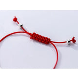 925 Silver Bracelet Rope String Tube Charm Bracelet Women