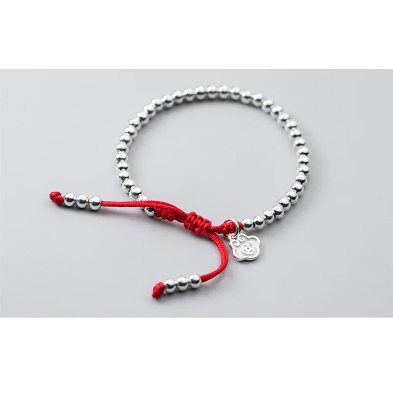 925 Silver Bracelet for Women Fishtail Lock Daisy Flower Star Pendant Bangle