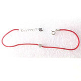 Zircon 925 Sterling Silver Anklet Red String Bracelet for Women