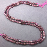 Red Tourmaline Beads Natural Gravel DIY Flat