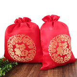 Red Traditional Style Large Capacity Storage Bag