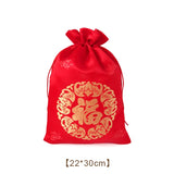 Red Traditional Style Large Capacity Storage Bag