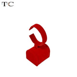 Red Velvet Bangle Show Jewelry Displays Holder For Bangle Bracelet