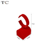 Red Velvet Bangle Show Jewelry Displays Holder For Bangle Bracelet