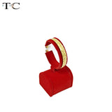 Red Velvet Bangle Show Jewelry Displays Holder For Bangle Bracelet