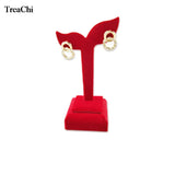 Red Velvet Jewelry Display Counter Showcase